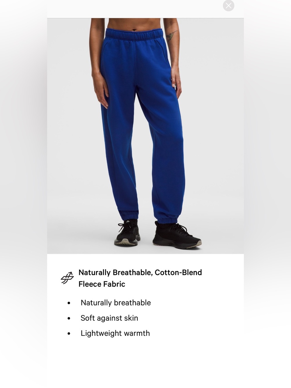 Worn Once! Lululemon Oversized Mid-Rise Scuba Jogger - True Navy, XS - Picture 11 of 14